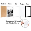image:imageAmericanflat 11x14 Picture Frame 2Pack  Matted to 8x10  White  Slim Molding construction Polished plexiglass front hangs vertical or horizontal sawtooth hangers includedBlack