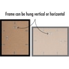 image:imageAmericanflat 11x14 Picture Frame 2Pack  Matted to 8x10  White  Slim Molding construction Polished plexiglass front hangs vertical or horizontal sawtooth hangers includedBlack