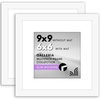 image:imageAmericanflat 11x14 Picture Frame 2Pack  Matted to 8x10  White  Slim Molding construction Polished plexiglass front hangs vertical or horizontal sawtooth hangers includedWhite