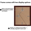 image:imageAmericanflat 11x14 Picture Frame 2Pack  Matted to 8x10  White  Slim Molding construction Polished plexiglass front hangs vertical or horizontal sawtooth hangers includedMahogany
