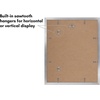 image:imageAmericanflat 11x14 Picture Frame 2Pack  Matted to 8x10  White  Slim Molding construction Polished plexiglass front hangs vertical or horizontal sawtooth hangers includedSilver