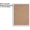image:imageAmericanflat 11x14 Picture Frame 2Pack  Matted to 8x10  White  Slim Molding construction Polished plexiglass front hangs vertical or horizontal sawtooth hangers includedWhite