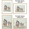 image:imageAmericanflat 11x14 Picture Frame 2Pack  Matted to 8x10  White  Slim Molding construction Polished plexiglass front hangs vertical or horizontal sawtooth hangers includedNatural Oak