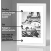 image:imageAmericanflat 11x14 Picture Frame 2Pack  Matted to 8x10  White  Slim Molding construction Polished plexiglass front hangs vertical or horizontal sawtooth hangers includedWhite