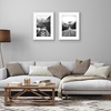 image:imageAmericanflat 11x14 Picture Frame 2Pack  Matted to 8x10  White  Slim Molding construction Polished plexiglass front hangs vertical or horizontal sawtooth hangers includedWhite