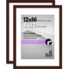 image:imageAmericanflat 11x14 Picture Frame 2Pack  Matted to 8x10  White  Slim Molding construction Polished plexiglass front hangs vertical or horizontal sawtooth hangers includedMahogany