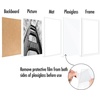 image:imageAmericanflat 11x14 Picture Frame 2Pack  Matted to 8x10  White  Slim Molding construction Polished plexiglass front hangs vertical or horizontal sawtooth hangers includedWhite