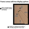 image:imageAmericanflat 11x14 Picture Frame 2Pack  Matted to 8x10  White  Slim Molding construction Polished plexiglass front hangs vertical or horizontal sawtooth hangers includedBlack