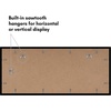 image:imageAmericanflat 11x14 Picture Frame 2Pack  Matted to 8x10  White  Slim Molding construction Polished plexiglass front hangs vertical or horizontal sawtooth hangers includedBlack