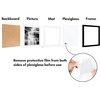 image:imageAmericanflat 11x14 Picture Frame 2Pack  Matted to 8x10  White  Slim Molding construction Polished plexiglass front hangs vertical or horizontal sawtooth hangers includedBlack
