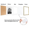 image:imageAmericanflat 11x14 Picture Frame 2Pack  Matted to 8x10  White  Slim Molding construction Polished plexiglass front hangs vertical or horizontal sawtooth hangers includedGold