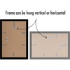 image:imageAmericanflat 11x14 Picture Frame 2Pack  Matted to 8x10  White  Slim Molding construction Polished plexiglass front hangs vertical or horizontal sawtooth hangers includedBlack