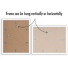 image:imageAmericanflat 11x14 Picture Frame 2Pack  Matted to 8x10  White  Slim Molding construction Polished plexiglass front hangs vertical or horizontal sawtooth hangers includedWhite