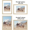 image:imageAmericanflat 11x14 Picture Frame 2Pack  Matted to 8x10  White  Slim Molding construction Polished plexiglass front hangs vertical or horizontal sawtooth hangers includedNatural Oak