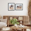 image:imageAmericanflat 11x14 Picture Frame 2Pack  Matted to 8x10  White  Slim Molding construction Polished plexiglass front hangs vertical or horizontal sawtooth hangers includedBlack