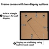 image:imageAmericanflat 11x14 Picture Frame 2Pack  Matted to 8x10  White  Slim Molding construction Polished plexiglass front hangs vertical or horizontal sawtooth hangers includedBlack