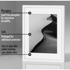 image:imageAmericanflat 11x14 Picture Frame 2Pack  Matted to 8x10  White  Slim Molding construction Polished plexiglass front hangs vertical or horizontal sawtooth hangers includedWhite