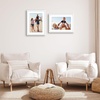 image:imageAmericanflat 11x14 Picture Frame 2Pack  Matted to 8x10  White  Slim Molding construction Polished plexiglass front hangs vertical or horizontal sawtooth hangers includedWhite