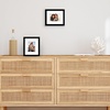 image:imageAmericanflat 11x14 Picture Frame 2Pack  Matted to 8x10  White  Slim Molding construction Polished plexiglass front hangs vertical or horizontal sawtooth hangers includedBlack