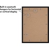 image:imageAmericanflat 11x14 Picture Frame 2Pack  Matted to 8x10  White  Slim Molding construction Polished plexiglass front hangs vertical or horizontal sawtooth hangers includedBlack