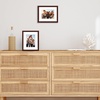 image:imageAmericanflat 11x14 Picture Frame 2Pack  Matted to 8x10  White  Slim Molding construction Polished plexiglass front hangs vertical or horizontal sawtooth hangers includedMahogany