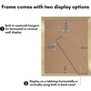 image:imageAmericanflat 11x14 Picture Frame 2Pack  Matted to 8x10  White  Slim Molding construction Polished plexiglass front hangs vertical or horizontal sawtooth hangers includedGold