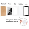 image:imageAmericanflat 11x14 Picture Frame 2Pack  Matted to 8x10  White  Slim Molding construction Polished plexiglass front hangs vertical or horizontal sawtooth hangers includedBlack
