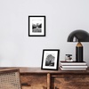 image:imageAmericanflat 11x14 Picture Frame 2Pack  Matted to 8x10  White  Slim Molding construction Polished plexiglass front hangs vertical or horizontal sawtooth hangers includedBlack