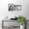 image:imageAmericanflat 11x14 Picture Frame 2Pack  Matted to 8x10  White  Slim Molding construction Polished plexiglass front hangs vertical or horizontal sawtooth hangers includedBlack