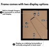 image:imageAmericanflat 11x14 Picture Frame 2Pack  Matted to 8x10  White  Slim Molding construction Polished plexiglass front hangs vertical or horizontal sawtooth hangers includedBlack