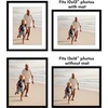 image:imageAmericanflat 11x14 Picture Frame 2Pack  Matted to 8x10  White  Slim Molding construction Polished plexiglass front hangs vertical or horizontal sawtooth hangers includedBlack