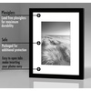 image:imageAmericanflat 11x14 Picture Frame 2Pack  Matted to 8x10  White  Slim Molding construction Polished plexiglass front hangs vertical or horizontal sawtooth hangers includedBlack