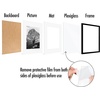 image:imageAmericanflat 11x14 Picture Frame 2Pack  Matted to 8x10  White  Slim Molding construction Polished plexiglass front hangs vertical or horizontal sawtooth hangers includedBlack