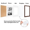 image:imageAmericanflat 11x14 Picture Frame 2Pack  Matted to 8x10  White  Slim Molding construction Polished plexiglass front hangs vertical or horizontal sawtooth hangers includedMahogany