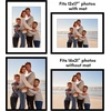 image:imageAmericanflat 11x14 Picture Frame 2Pack  Matted to 8x10  White  Slim Molding construction Polished plexiglass front hangs vertical or horizontal sawtooth hangers includedBlack