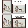 image:imageAmericanflat 11x14 Picture Frame 2Pack  Matted to 8x10  White  Slim Molding construction Polished plexiglass front hangs vertical or horizontal sawtooth hangers includedMahogany
