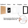 image:imageAmericanflat 11x14 Picture Frame 2Pack  Matted to 8x10  White  Slim Molding construction Polished plexiglass front hangs vertical or horizontal sawtooth hangers includedBlack