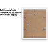 image:imageAmericanflat 11x14 Picture Frame 2Pack  Matted to 8x10  White  Slim Molding construction Polished plexiglass front hangs vertical or horizontal sawtooth hangers includedWhite