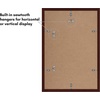 image:imageAmericanflat 11x14 Picture Frame 2Pack  Matted to 8x10  White  Slim Molding construction Polished plexiglass front hangs vertical or horizontal sawtooth hangers includedMahogany
