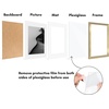 image:imageAmericanflat 11x14 Picture Frame 2Pack  Matted to 8x10  White  Slim Molding construction Polished plexiglass front hangs vertical or horizontal sawtooth hangers includedGold