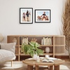 image:imageAmericanflat 11x14 Picture Frame 2Pack  Matted to 8x10  White  Slim Molding construction Polished plexiglass front hangs vertical or horizontal sawtooth hangers includedBlack