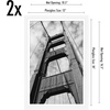 image:imageAmericanflat 11x14 Picture Frame 2Pack  Matted to 8x10  White  Slim Molding construction Polished plexiglass front hangs vertical or horizontal sawtooth hangers includedWhite