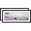 image:imageAmericanflat 11x14 Picture Frame 2Pack  Matted to 8x10  White  Slim Molding construction Polished plexiglass front hangs vertical or horizontal sawtooth hangers includedBlack