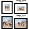 image:imageAmericanflat 11x14 Picture Frame 2Pack  Matted to 8x10  White  Slim Molding construction Polished plexiglass front hangs vertical or horizontal sawtooth hangers includedBlack