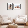image:imageAmericanflat 11x14 Picture Frame 2Pack  Matted to 8x10  White  Slim Molding construction Polished plexiglass front hangs vertical or horizontal sawtooth hangers includedBlack