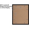 image:imageAmericanflat 11x14 Picture Frame 2Pack  Matted to 8x10  White  Slim Molding construction Polished plexiglass front hangs vertical or horizontal sawtooth hangers includedBlack
