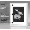 image:imageAmericanflat 11x14 Picture Frame 2Pack  Matted to 8x10  White  Slim Molding construction Polished plexiglass front hangs vertical or horizontal sawtooth hangers includedWhite