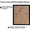 image:imageAmericanflat 11x14 Picture Frame 2Pack  Matted to 8x10  White  Slim Molding construction Polished plexiglass front hangs vertical or horizontal sawtooth hangers includedBlack