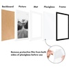 image:imageAmericanflat 11x14 Picture Frame 2Pack  Matted to 8x10  White  Slim Molding construction Polished plexiglass front hangs vertical or horizontal sawtooth hangers includedBlack