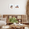 image:imageAmericanflat 11x14 Picture Frame 2Pack  Matted to 8x10  White  Slim Molding construction Polished plexiglass front hangs vertical or horizontal sawtooth hangers includedWhite